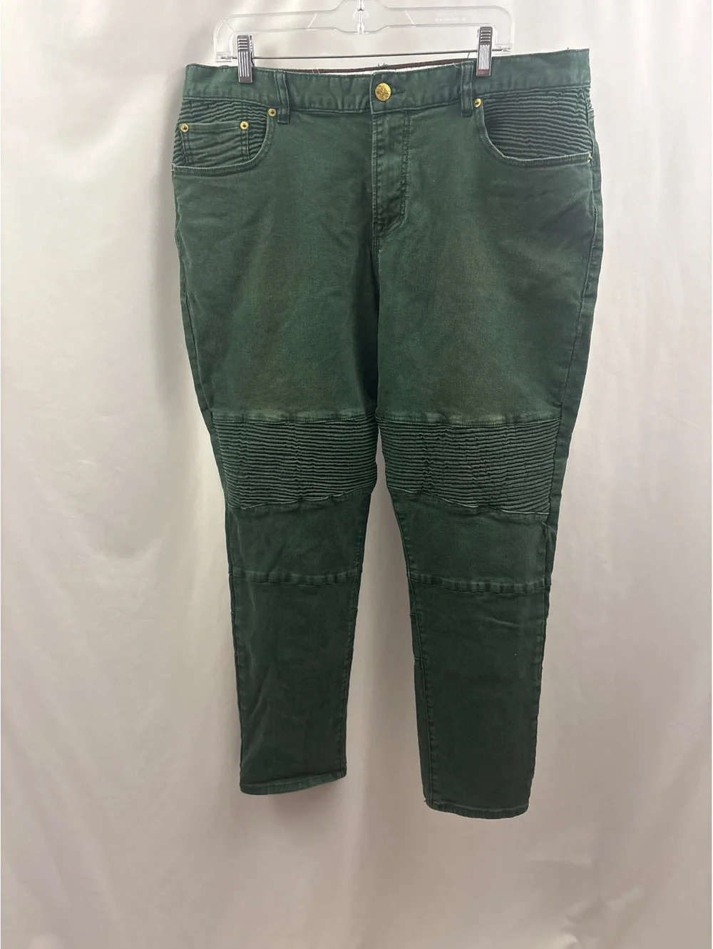 LRG Lifted Research Group Forest Green Jeans Mens 40x32 Grunge Baggy Denim Rap